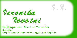 veronika novotni business card